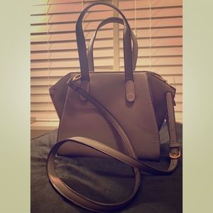 Grey Satchel Crossbody Purse